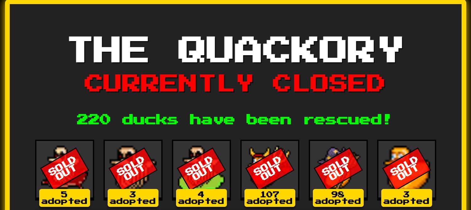 Duck Adoption Event